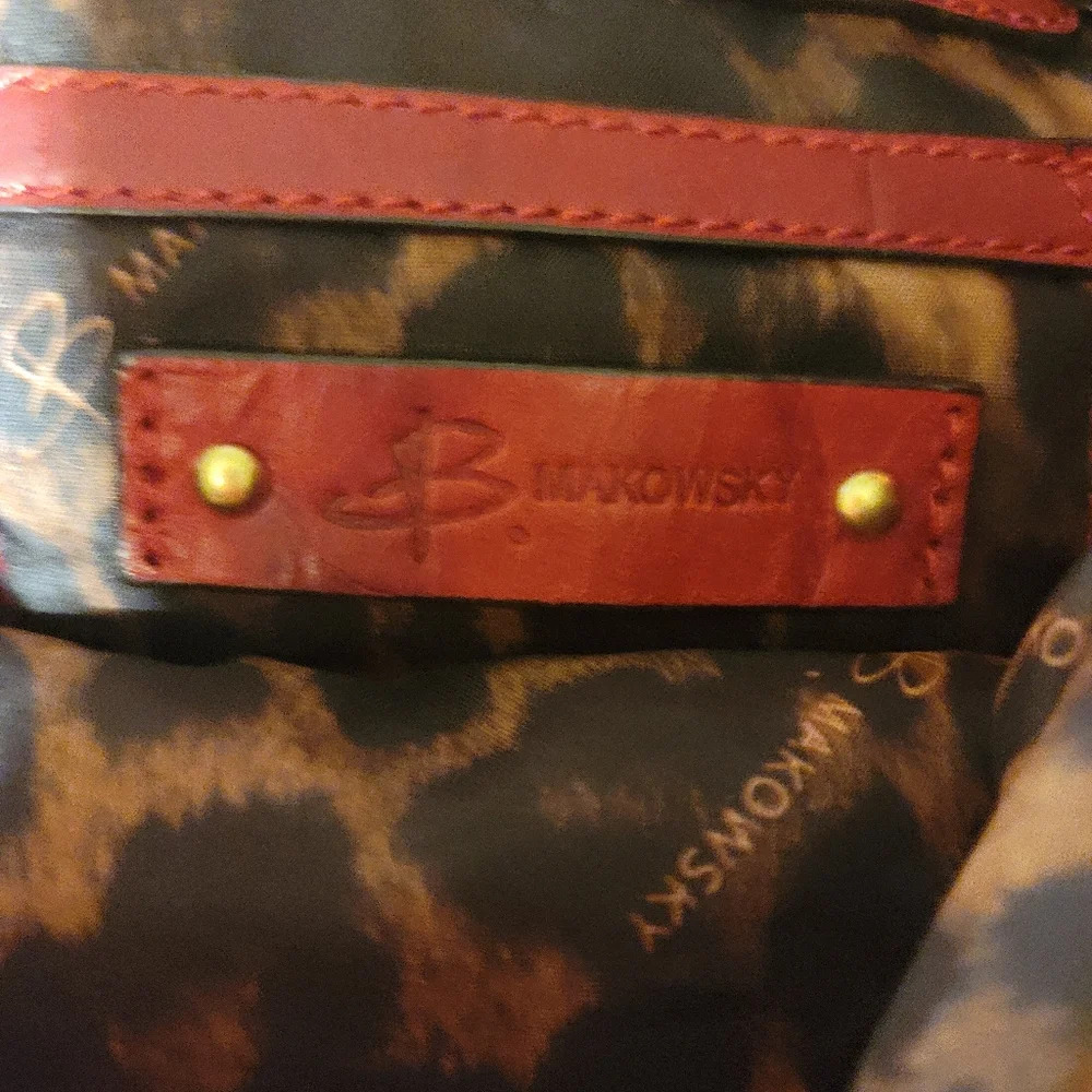B. Makowsky Leather Shoulder Bag - Picture 5 of 12